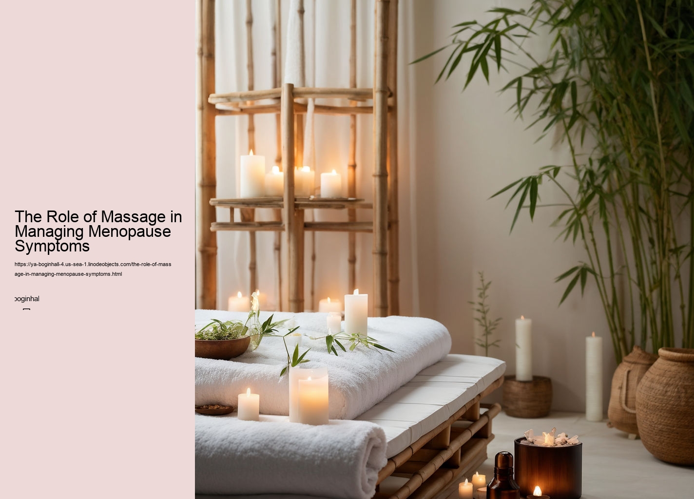 The Role of Massage in Managing Menopause Symptoms