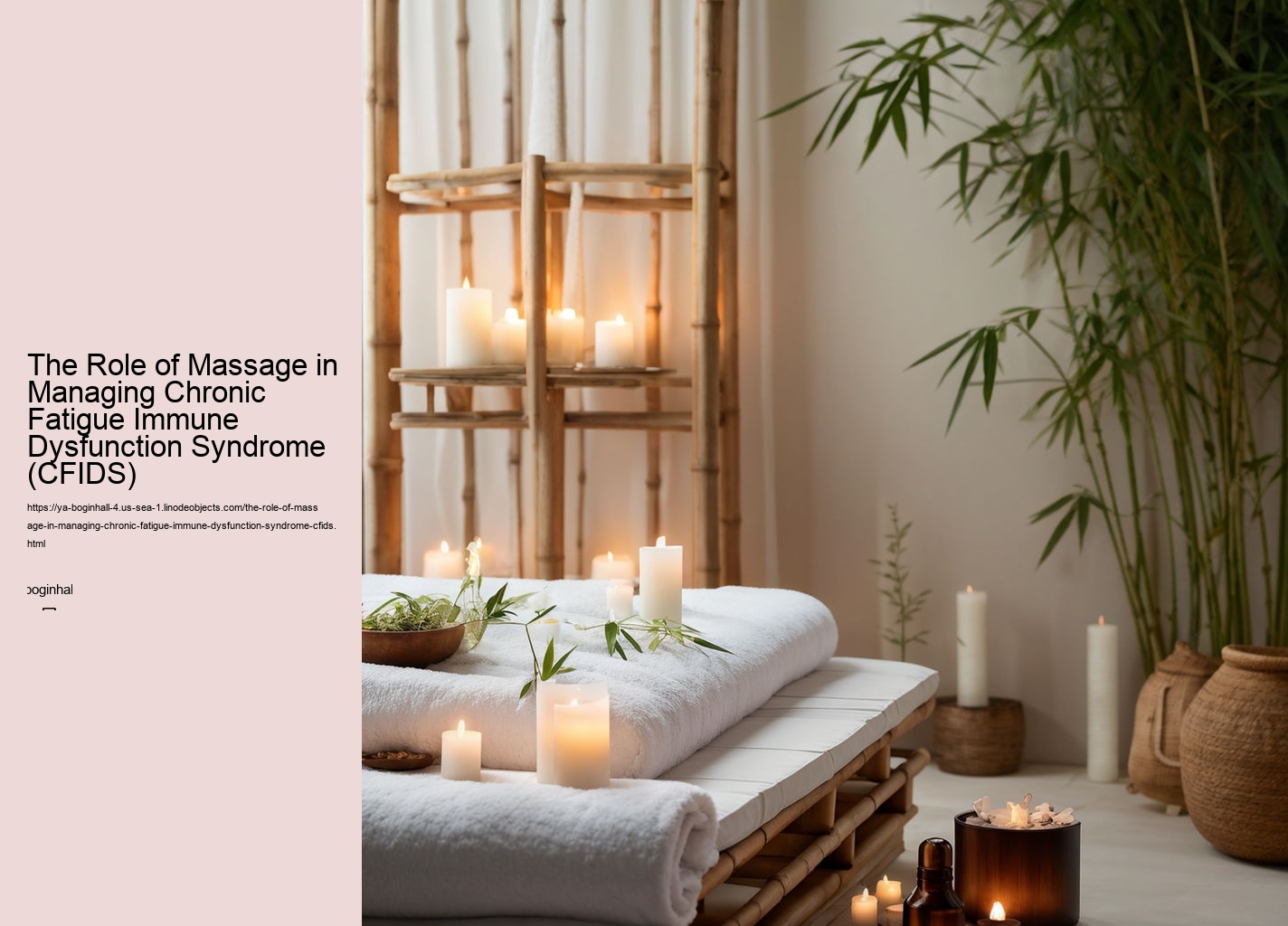 The Role of Massage in Managing Chronic Fatigue Immune Dysfunction Syndrome (CFIDS)